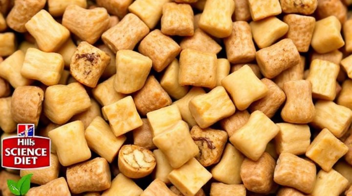 Close-up of Hills Science Diet ingredients for small dogs
