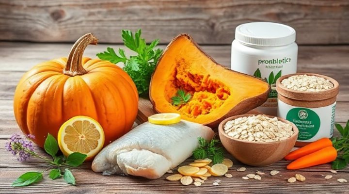 Healthy ingredients beneficial for dogs with digestive issues