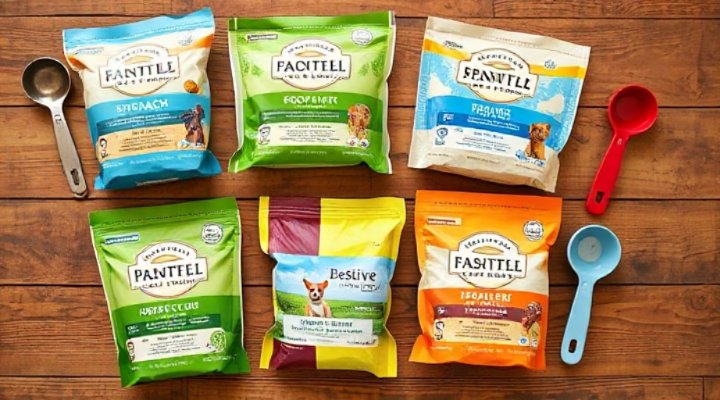 Side-by-side comparison of top-rated dog foods for sensitive digestion