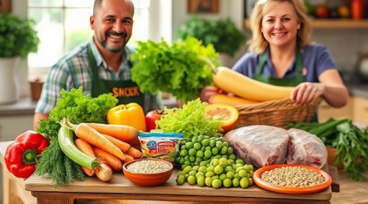 Fresh local ingredients used in Farmers Fresh dog food preparation