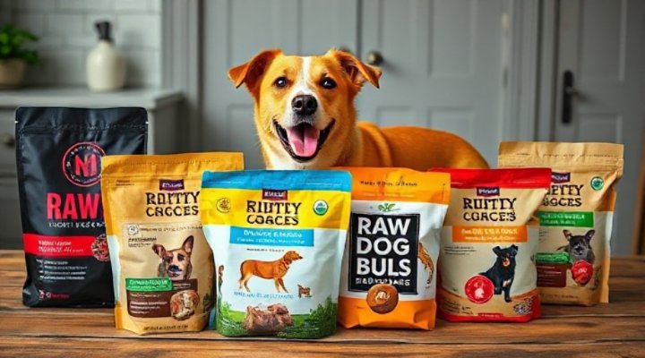 Side-by-side comparison of top raw dog food brands