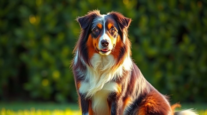 Beautiful dog with glossy coat after being fed Ziwi Peak food