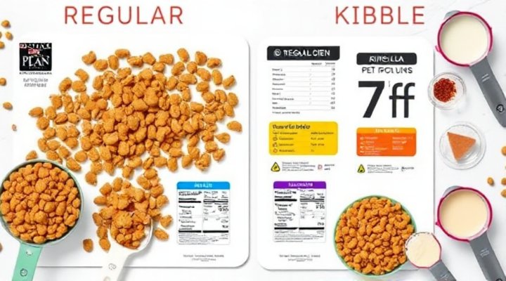Nutritional comparison between standard and veterinary pet foods