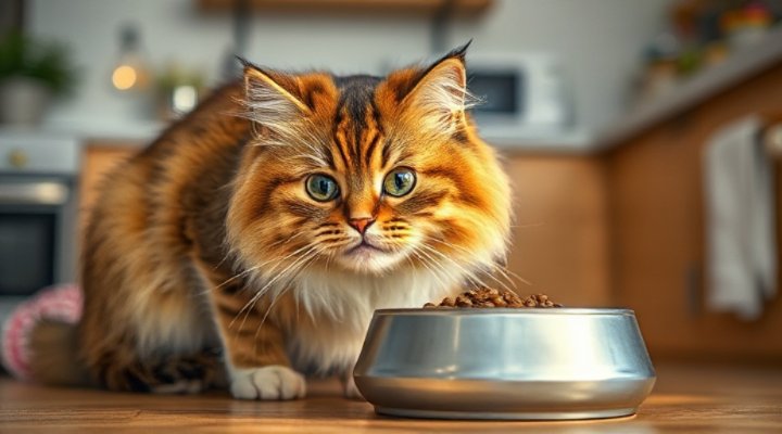 Cat enjoying Royal Canin Urinary SO meal