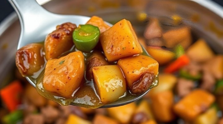 Close-up of high-quality ingredients in Cesar dog food