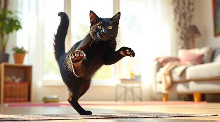 A vibrant, healthy cat with a glossy coat, demonstrating the effects of proper hydration
