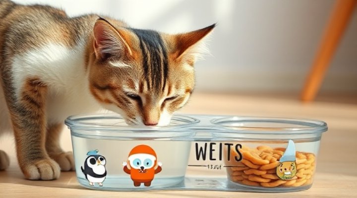 Feline hydration through combined water intake and moist food