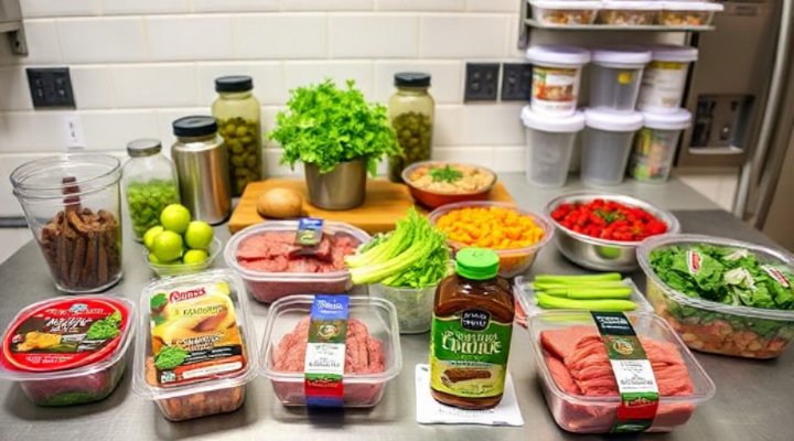 Properly stored and prepared raw dog food portions
