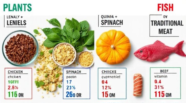 Nutritional comparison of vegan vs meat-based dog food