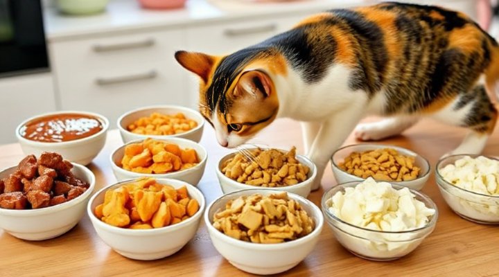 Assortment of best wet cat food options in various flavors and textures for feline enjoyment