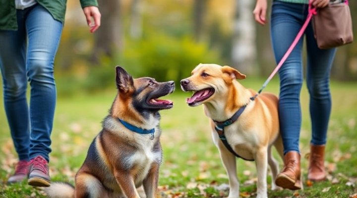 Pet owner using healthy training treats during obedience session with attentive mixed breed dog