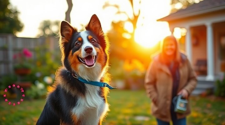 Well-trained dog demonstrating good behavior after science diet sensitive stomach training
