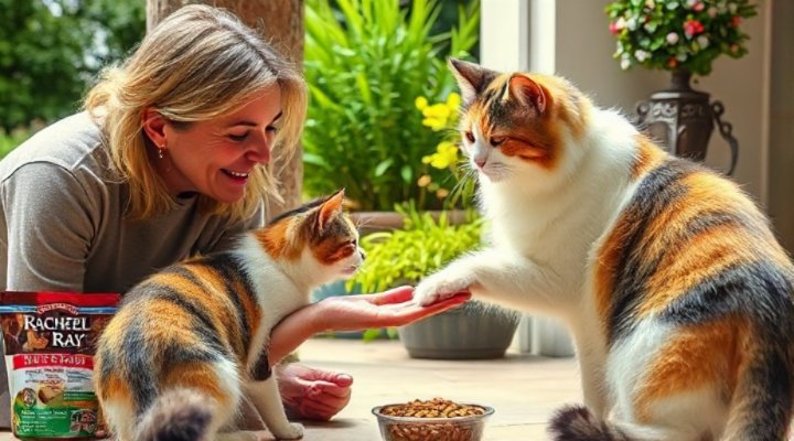Strengthening human-cat bond through Rachael Ray food in training