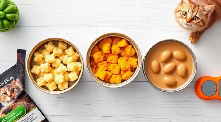 Side-by-side view of various wet cat food options ideal for training