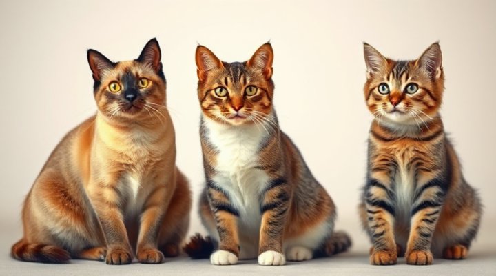 Advanced cat training with multiple felines following commands