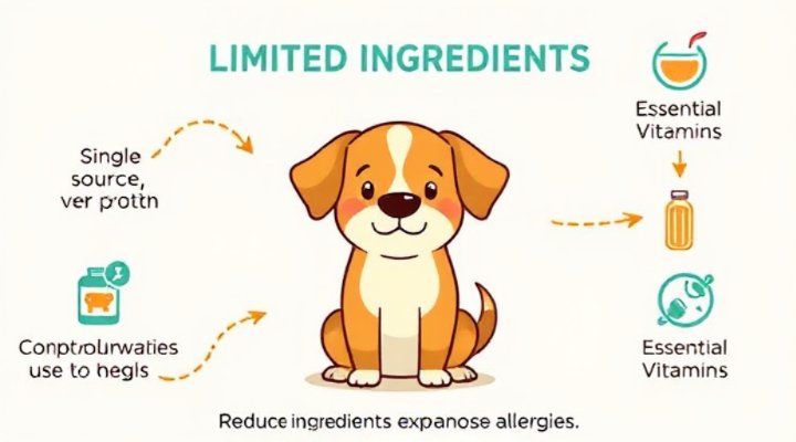 Diagram explaining the limited ingredient approach in Zignature dog food