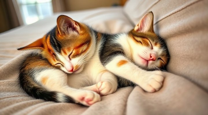 A content kitten resting after eating a nutritious meal