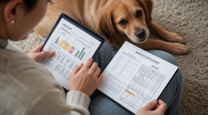 A pet owner tracking their dog
