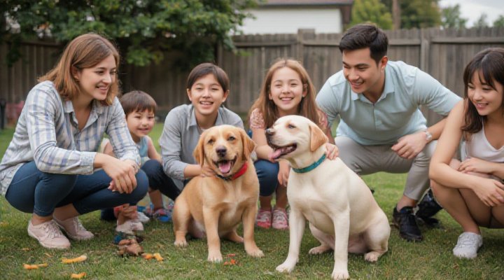 Family involvement in pet training for stronger bonds and fun